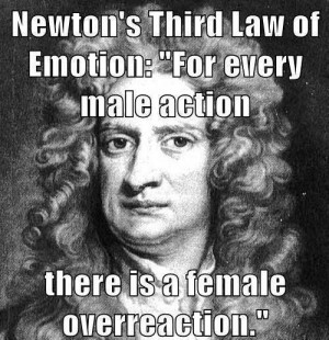 FUN INVENTORS: NEWTON’S THIRD LAW OF EMOTION. -Newton.