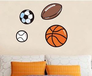 Sports-Wall-Stickers-Removable-Vinyl-Wall-Decor-Basketball-Football ...