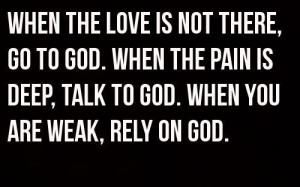 rely on God