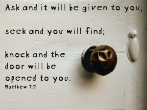 God Says “You Didn’t Ask, Seek Or Knock”