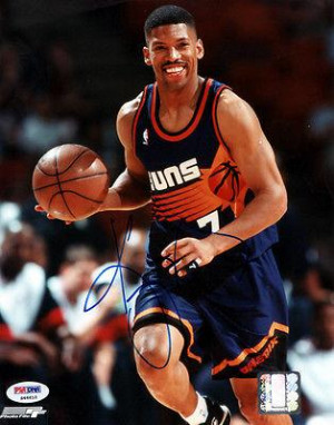 Kevin Johnson gt Autographed Kevin Johnson Picture 8x10 Suns PSA DNA