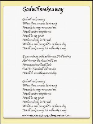 Encouraging quote poem Card