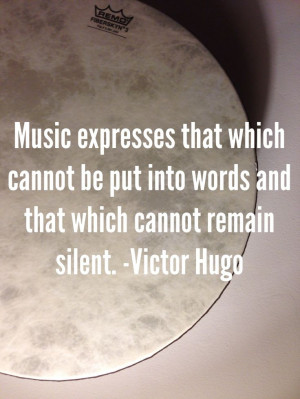 quote from Victor Hugo about music
