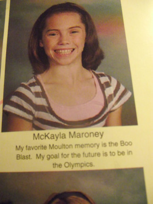 ... her elementary school yearbook quote. She’s always wanted it
