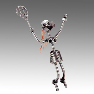 ... Desktop Accessories › Tennis Serve Female Nuts and Bolts Sculpture