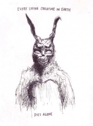 love quote movie donnie darko frank Frank the Rabbit
