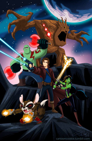 Disneyfied Guardians of the Galaxy by racookie3