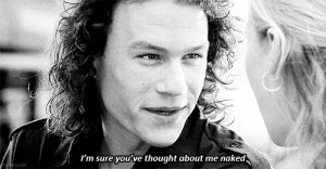 ... , but only if you’re Heath Ledger because otherwise this is weird