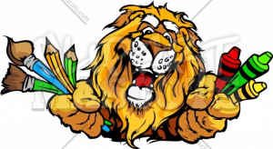 Cartoon Lion Mascot