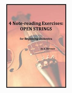 Students learn how to read music using open strings in these fun ...