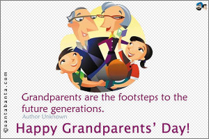 Grandparents are the footsteps to the future generations.