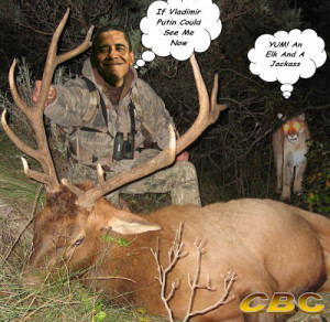 Couldn't you just see the manchurian moonbat in the hunting woods? You ...