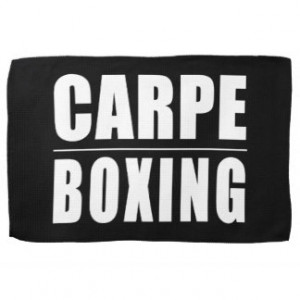 Funny Boxers Quotes Jokes : Carpe Boxing Hand Towel