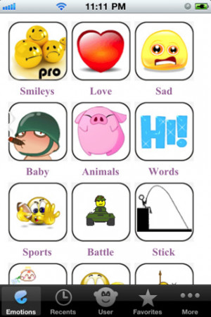 Screenshot Emoji Emoticons & Animated 3D Smileys PRO SMSMMS Faces