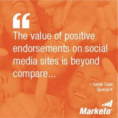 The value of positive endorsements on social media sites is beyond ...