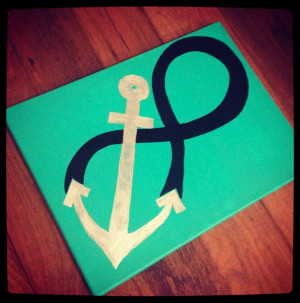 Anchor Infinity. would be cute with some sort of Bible verse with it