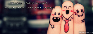 True Friends quotes facebook cover photo