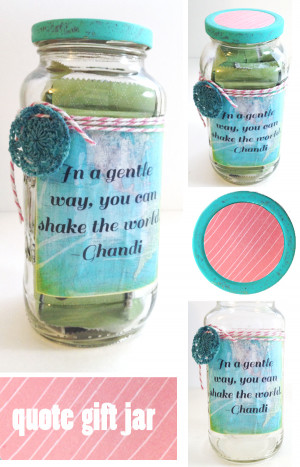 ... Mod Podge your label prior to sticking it on the jar (avoids bubbles