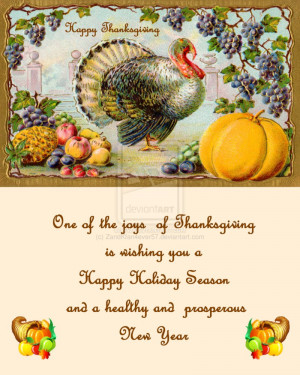 Thanksgiving Greeting Card II by ZandKfan4ever57