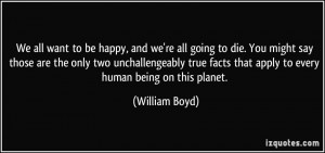 William Boyd Quote