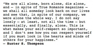 quotes, hunter s thompson,
