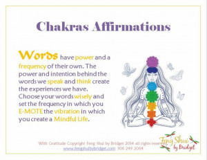 Chakra Affirmations putting the power in the mind and resonating with ...