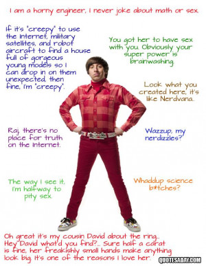 Howard Wolowitz quotes