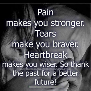 Pain tears and heartbreak