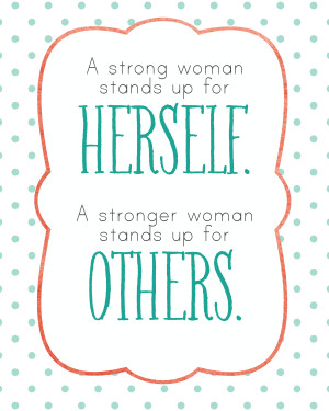 Strong Woman-- printable quote from landeelu.com