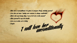 Unconditional love wallpaper