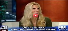 Ann Coulter, a guest on Fox and Friends, discusses Nancy Pelosi’s ...