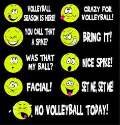 ... Volleyball Emoticon Sayings Short Sleeve Black Tee Shirt - Q-sports