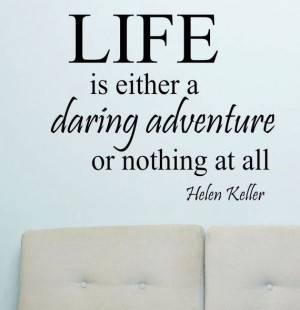 Vinyl Wall Lettering Quotes Life is a Daring by WallsThatTalk, $13.00