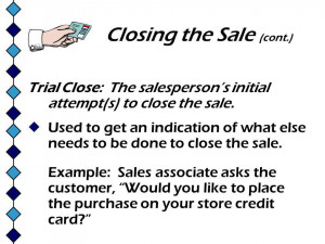 Closing Sales Quotes Closing The Sale Cont