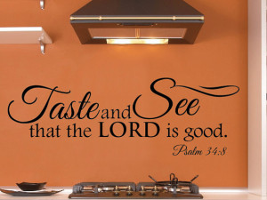 40x13 Kitchen Wall Del Bible Scripture Verse Home Decor Sticker