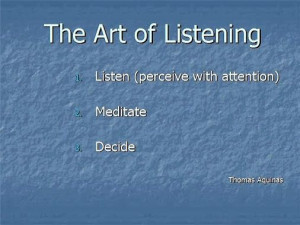 The Art of Listening... a Life coach listens and guides you toward ...