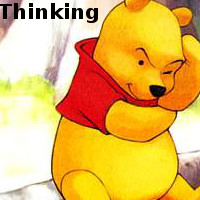 Winnie the pooh thinking icon by FadedxLight