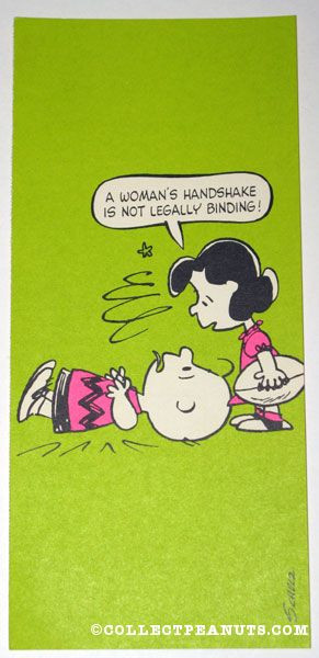 Lucy with football ‘A woman’s handshake is not legally binding ...