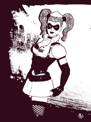 Harley Quinn Arkham Asylum by marklevidude