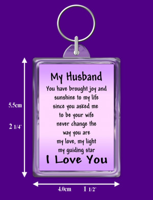 Details about HUSBAND VERSE KEYRING, I LOVE YOU KEEPSAKE GIFT