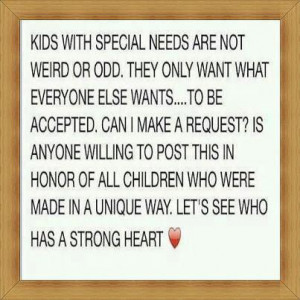 kids+with+special+needs Kids with special needs inspirational quote