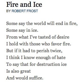 Frostings Bitten, Fire And Ice, Favorite Poems, Favorite Quotes Poems ...