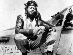 ... Flight Officer John Lyle, a member of the famed Tuskegee Airmen