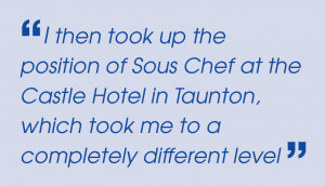 At secondary school I chose to do the Domestic Cookery course, which I ...