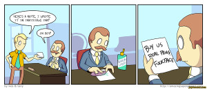 amazingsuperpowers,comics,funny comics & strips, cartoons,boss,pen