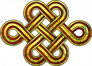 Celtic Knot Round Rose Inch