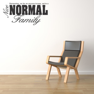 Nice Normal Family Wall Quote Sticker Art Removable Vinyl Decal ...