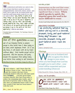 ... scripture quotes to put inside your journal to help study the gospel