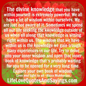 The divine knowledge ..