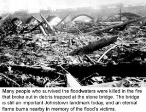 ... the johnstown flood of 1889 is hard to imagine summarizing the flood